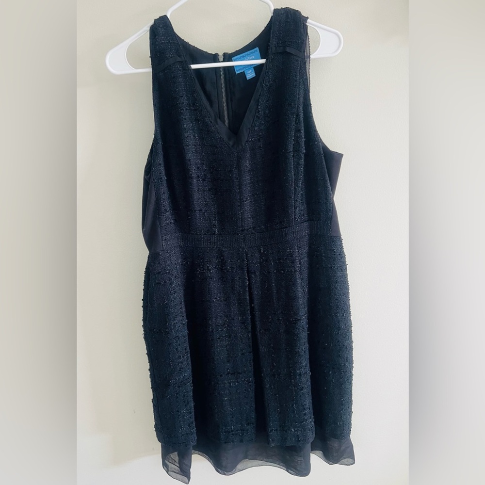 14 Vera wang black dress with pockets zipper petite